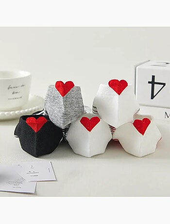 Lot de 5 Chaussettes Coup de Coeur Marine