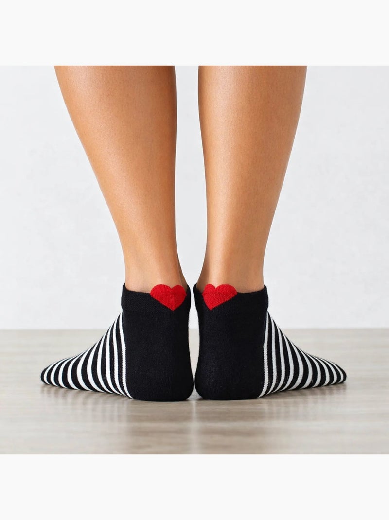 Lot de 5 Chaussettes Coup de Coeur Marine Multicolore - Kiabi