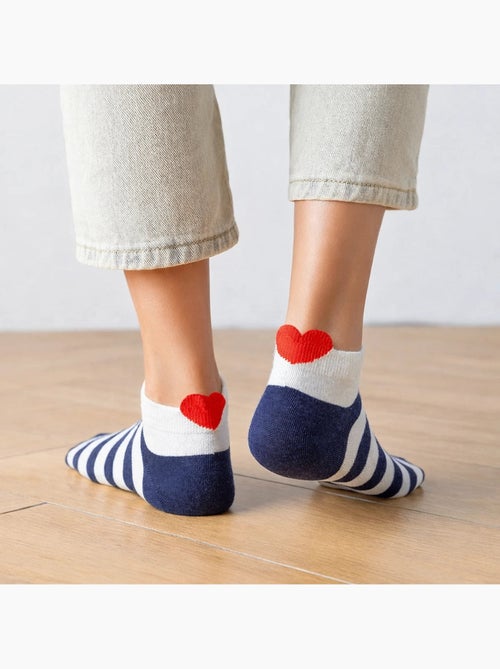 Lot de 5 Chaussettes Coup de Coeur - Kiabi