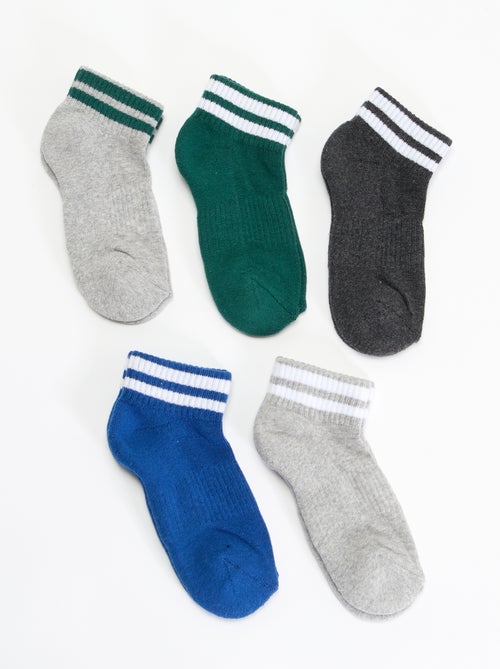 Lot de 5 chaussettes de sport - Kiabi