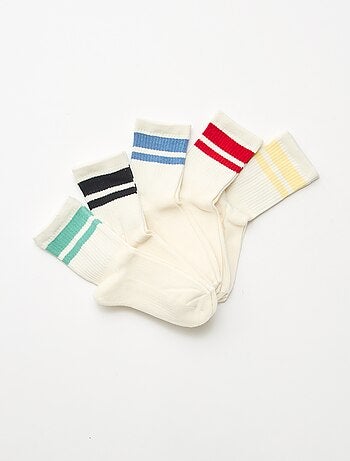 Lot de 5 chaussettes en coton