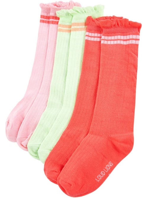 Lot de 5 chaussettes enfant coton avec volants - vidaxl - Kiabi Lot de 5 chaussettes enfant coton avec volants - vidaxl - Kiabi