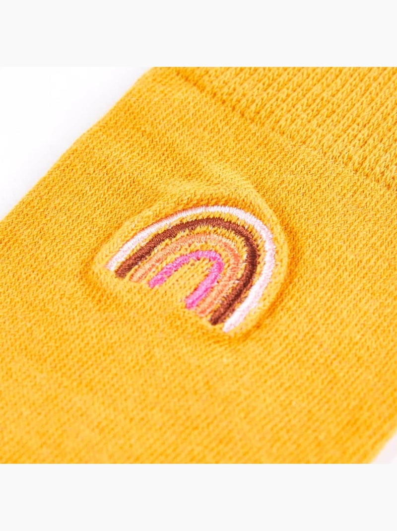 Lot de 5 chaussettes enfant coton imprimé arc-en-ciel - vidaxl Multicolore - Kiabi