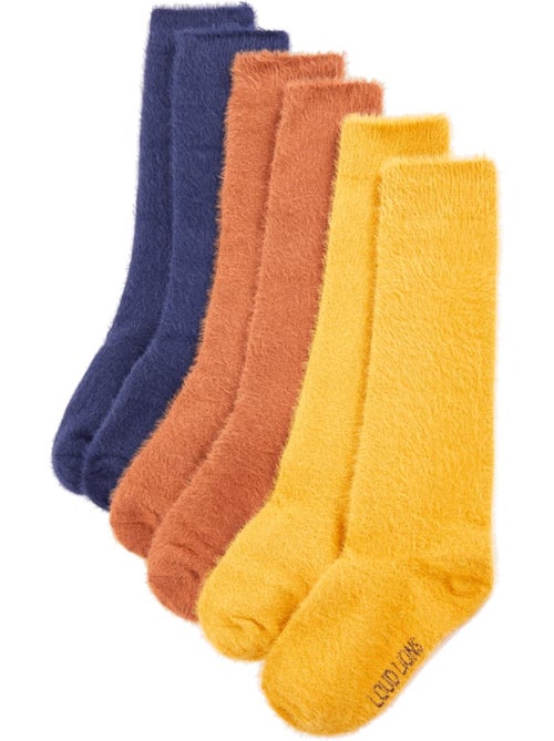 Lot de 5 chaussettes enfant renforcées polyamide élasthanne - vidaxl - Kiabi
