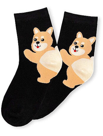 Lot de 5 Chaussettes Hautes Animaux Talons