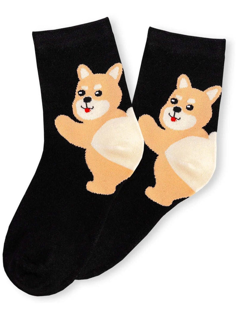 Lot de 5 Chaussettes Hautes Animaux Talons Multicolore - Kiabi