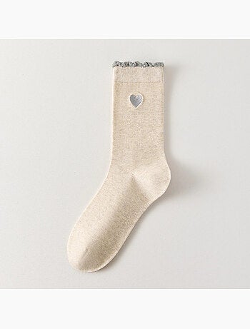 Lot de 5 Chaussettes Hautes Coeur & Feston
