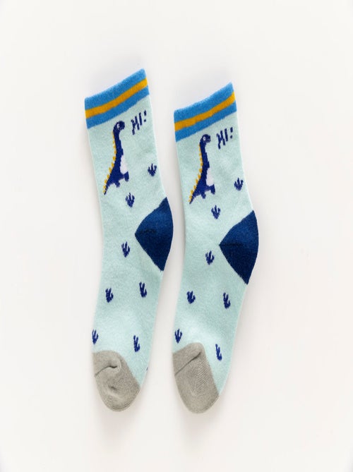 Lot de 5 Chaussettes Hautes Dino Enfants - Kiabi