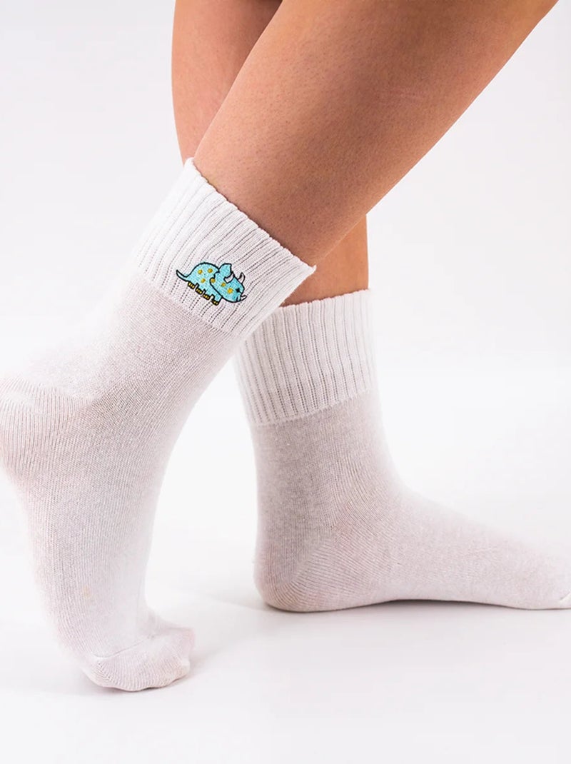 Lot de 5 Chaussettes Hautes Dino Multicolore - Kiabi