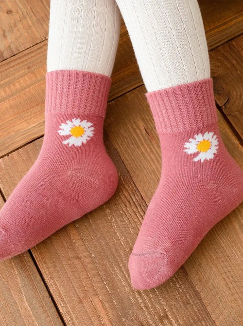 Lot de 5 Chaussettes Hautes Marguerite Enfants - Kiabi