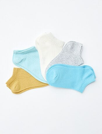 Lot de 5 chaussettes invisibles