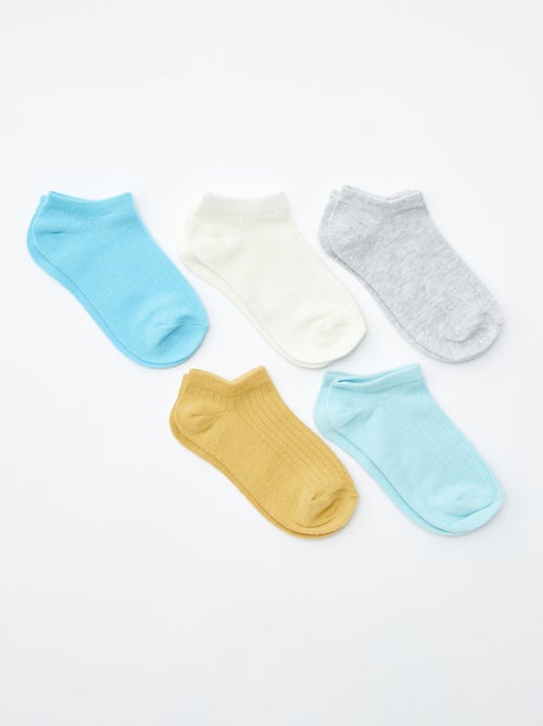 Lot de 5 chaussettes invisibles - Kiabi