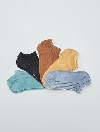 Lot de 5 chaussettes invisibles