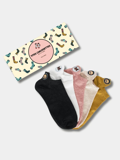 Lot de 5 Chaussettes Languette Chien Dépareillées - Kiabi