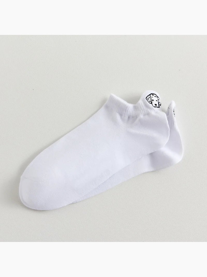 Lot de 5 Chaussettes Languette Chien Multicolore - Kiabi