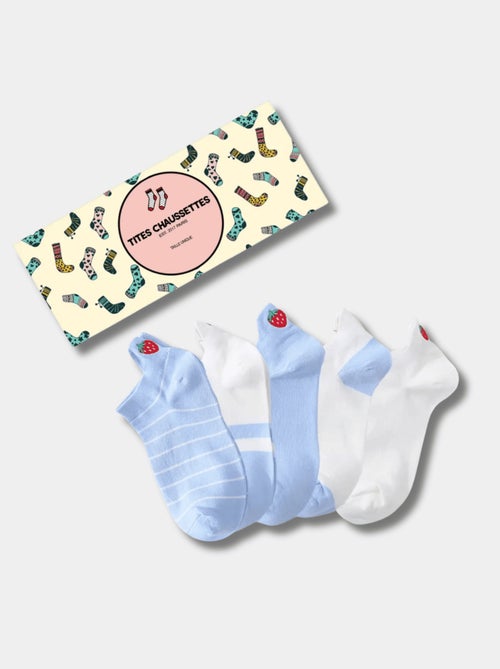 Lot de 5 Chaussettes Languette Fraise - Kiabi