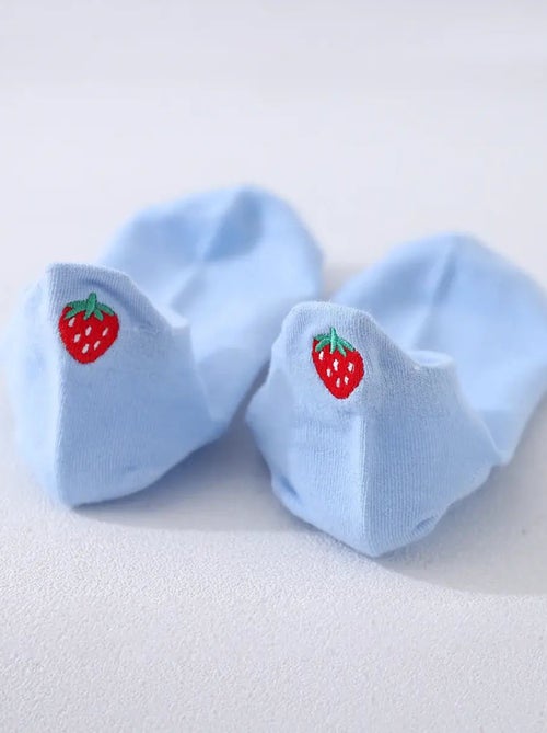 Lot de 5 Chaussettes Languette Fraise - Kiabi