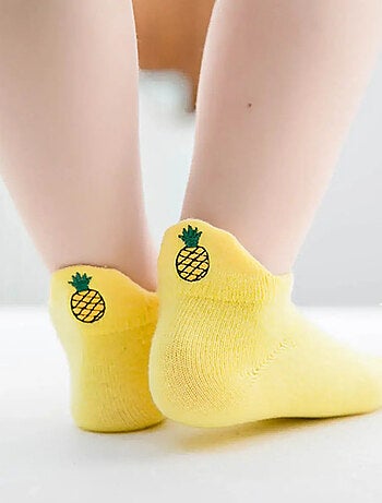 Lot de 5 Chaussettes Languette Fruit Enfants