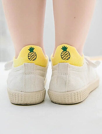 Lot de 5 Chaussettes Languette Fruit Enfants