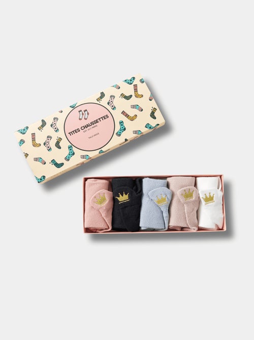 Lot de 5 Chaussettes Languette Princesse - Kiabi