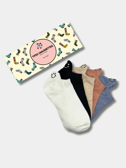 Lot de 5 Chaussettes Languette Sourire - Kiabi