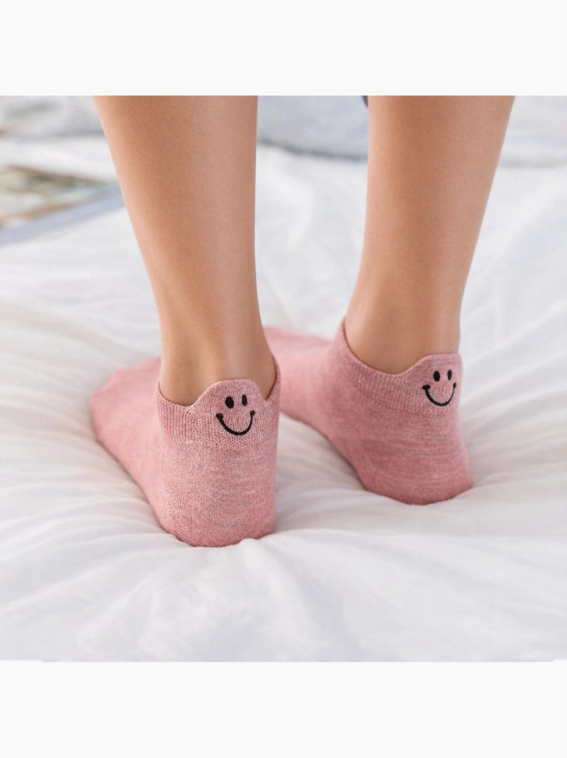 Lot de 5 Chaussettes Languette Sourire Multicolore - Kiabi