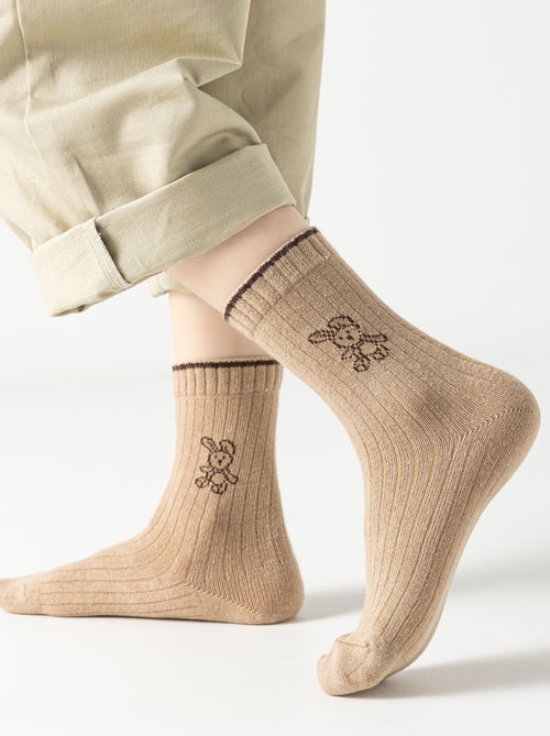 Lot de 5 Chaussettes Lapin Enfants - Kiabi