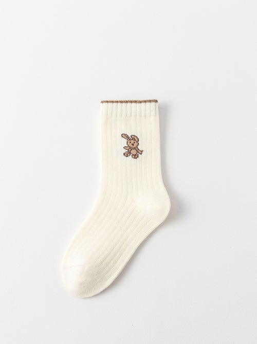 Lot de 5 Chaussettes Lapin Enfants - Kiabi