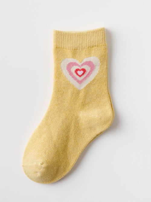 Lot de 5 Chaussettes Lapin Rose Enfants - Kiabi
