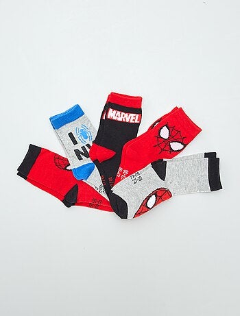 Lot de 5 chaussettes mi-hautes 'Spider-man'