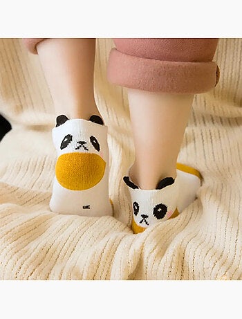 Lot de 5 Chaussettes Panda Enfants