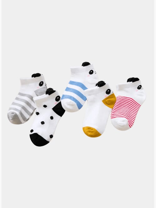 Lot de 5 Chaussettes Panda Enfants - Kiabi