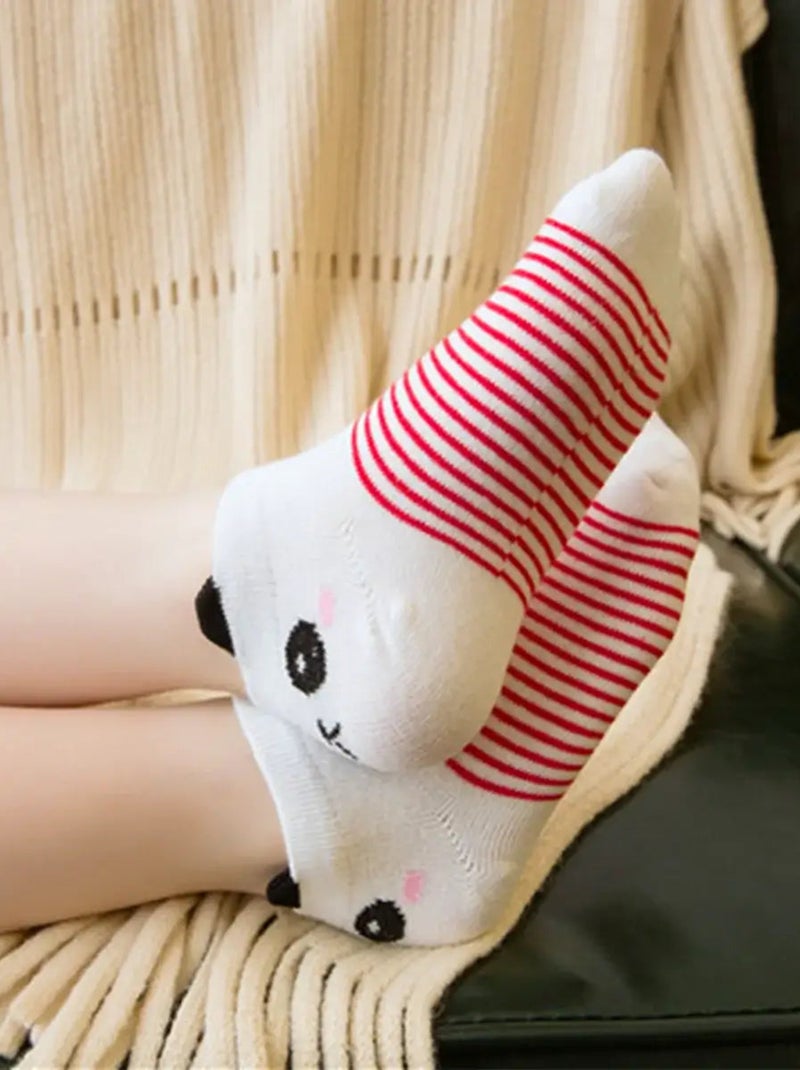 Lot de 5 Chaussettes Panda Enfants Multicolore - Kiabi
