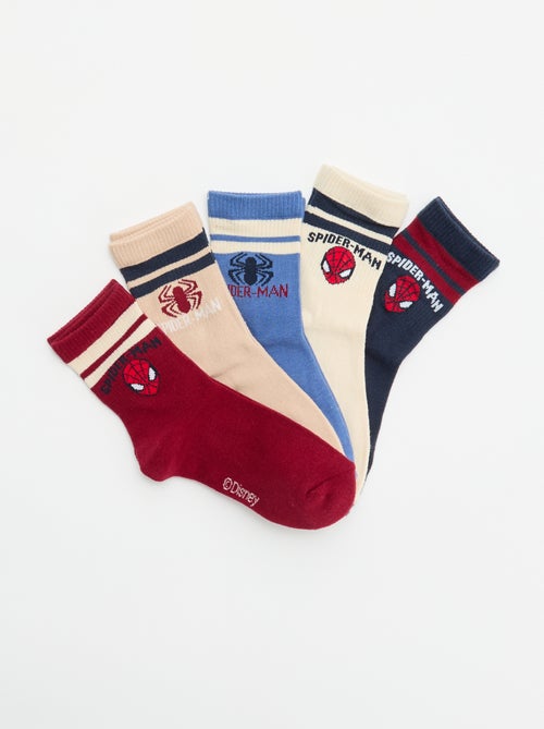 Lot de 5 chaussettes 'Spider-Man' 'Marvel' - Kiabi Lot de 5 chaussettes 'Spider-Man' 'Marvel' - Kiabi