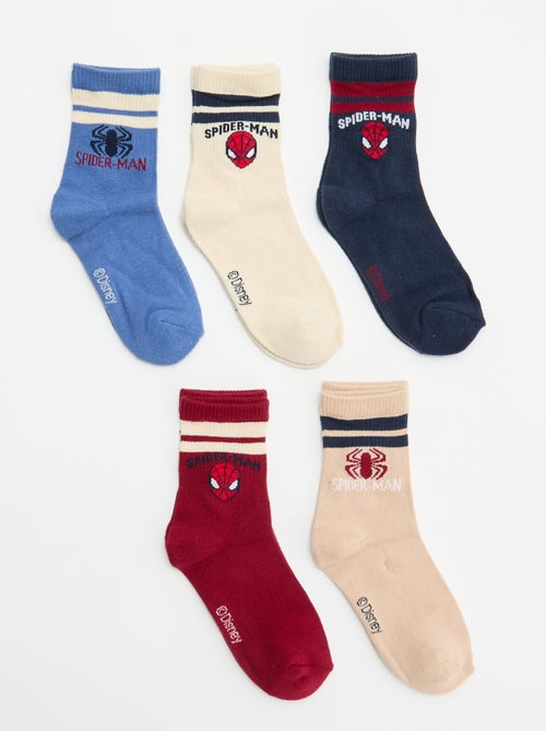 Lot de 5 chaussettes 'Spider-Man' 'Marvel' - Kiabi Lot de 5 chaussettes 'Spider-Man' 'Marvel' - Kiabi