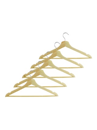Lot de 5 cintres en bois