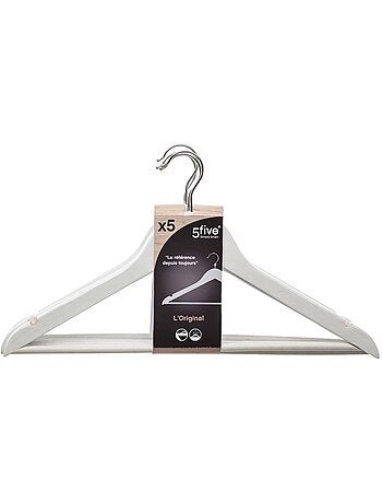Lot de 5 cintres en bois hang'up