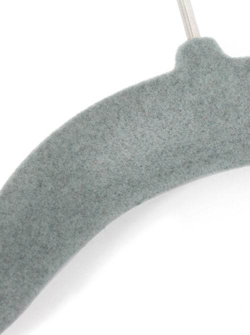 Lot de 5 cintres floqué velours - Kiabi