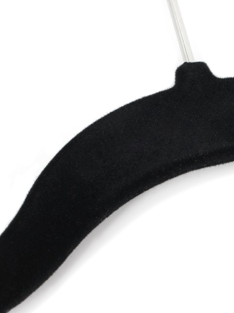 Lot de 5 cintres floqué velours Noir Noir - Kiabi