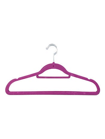 Lot de 5 cintres floqué velours