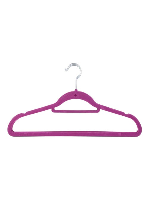 Lot de 5 cintres floqué velours - Kiabi