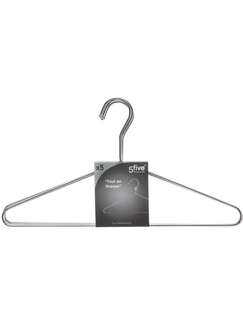 Lot de 5 cintres hang'up Argent - Kiabi