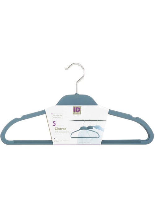 Lot de 5 cintress rubber hang'up - Kiabi Lot de 5 cintress rubber hang'up - Kiabi
