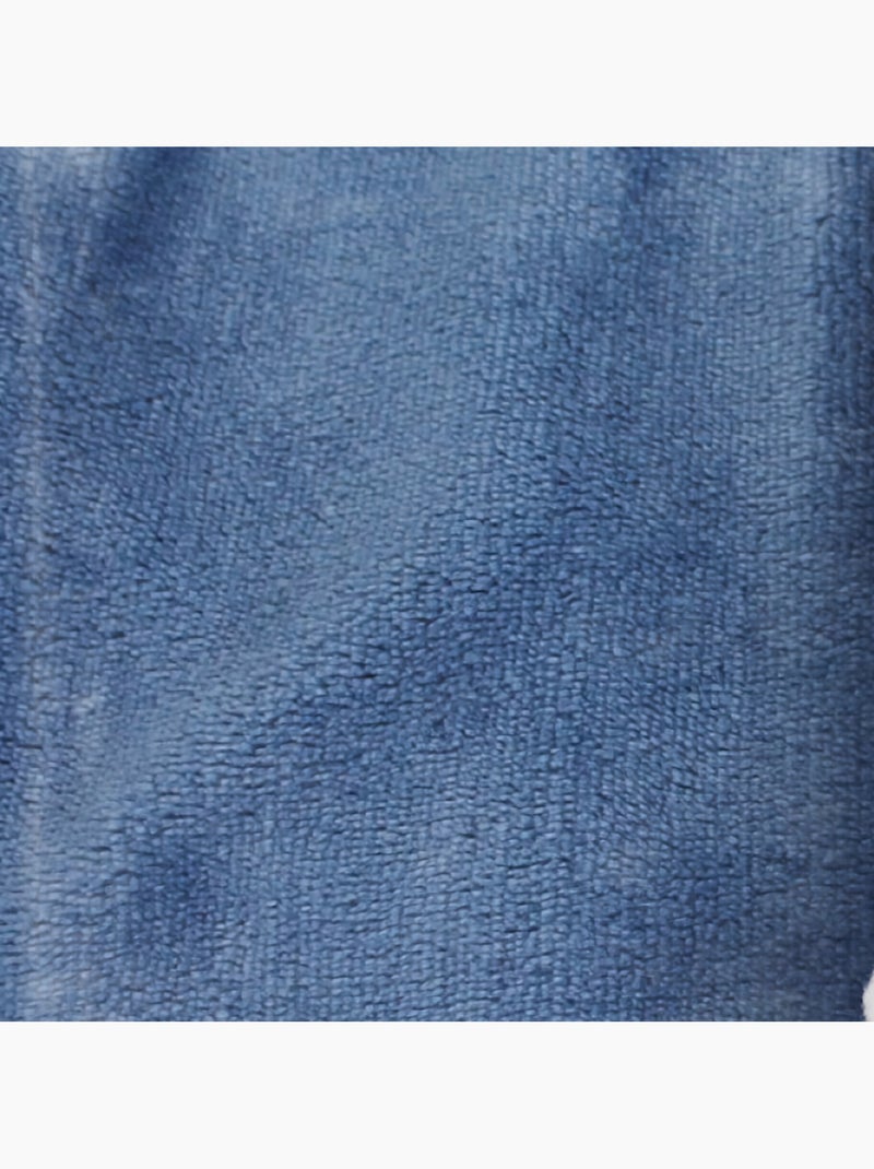Lot de 5 couvertures, plaids polaires pour bébé en flanelle et sherpa ultra doux - Monsieur Bébé Bleu - Kiabi