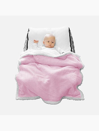 Lot de 5 couvertures, plaids polaires pour bébé en flanelle et sherpa ultra doux - Monsieur Bébé