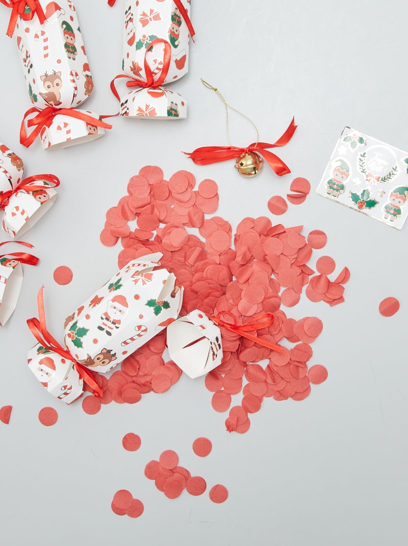 Lot de 5 crackers surprise de Noël BLANC - Kiabi