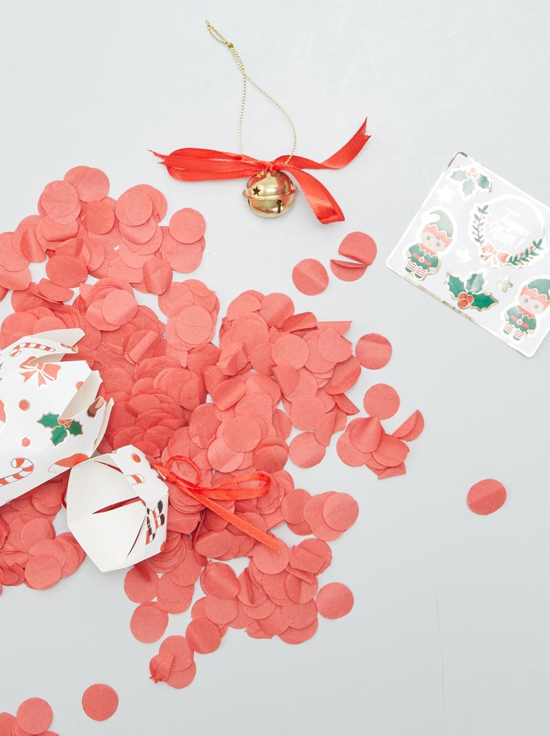 Lot de 5 crackers surprise de Noël BLANC - Kiabi