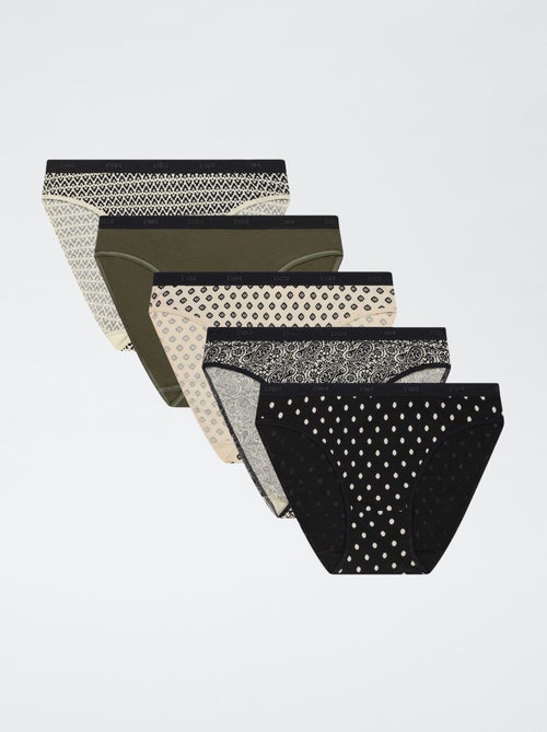 Lot de 5 culottes - Pockets Dim - Kiabi