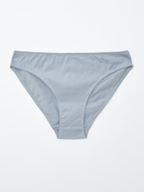 Lot de 5 culottes - unies et imprimées - Kiabi