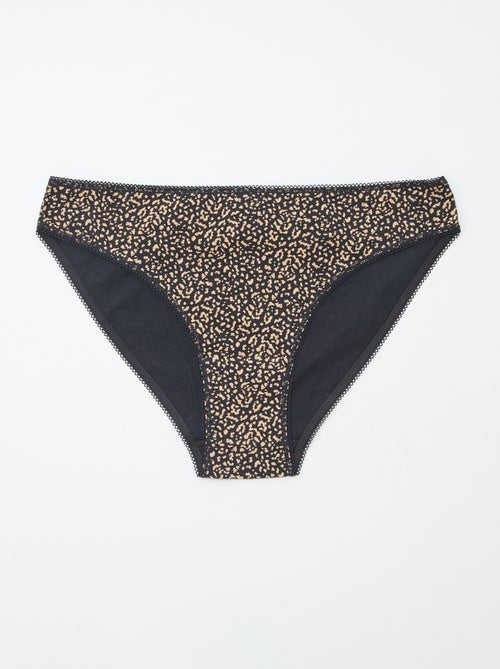 Lot de 5 culottes - unies et imprimées - Kiabi Lot de 5 culottes - unies et imprimées - Kiabi